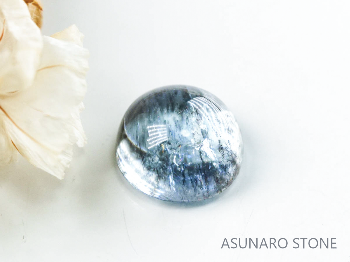 アクアマリンサンストーン  カボション　ブラジル産　　1.93ct【221202-1288】