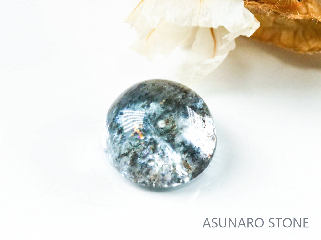 アクアマリンサンストーン  カボション　ブラジル産　　1.93ct【221202-1288】