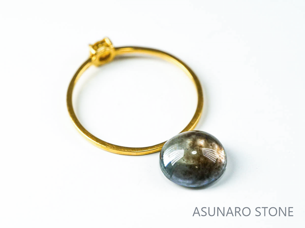 アクアマリンサンストーン  カボション　ブラジル産　　2.24ct【221202-1289】