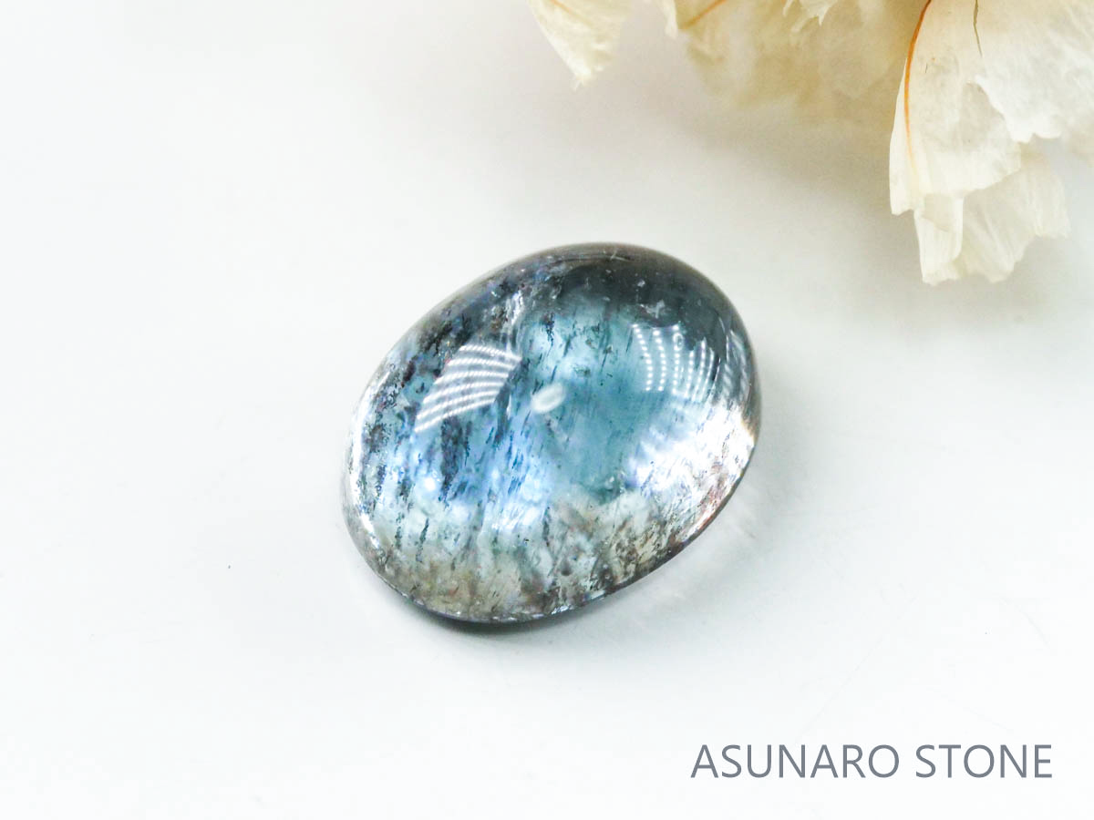 アクアマリンサンストーン  カボション　ブラジル産　　1.82ct【221202-1291】