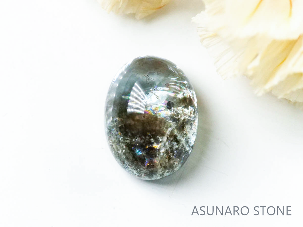 アクアマリンサンストーン  カボション　ブラジル産　　2.72ct【221202-1292】