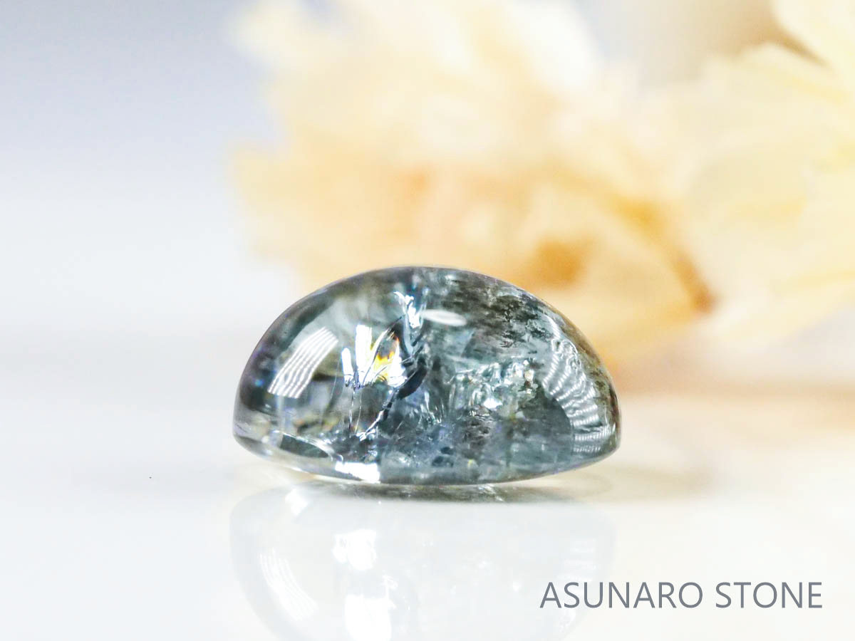 アクアマリンサンストーン  カボション　ブラジル産　　2.72ct【221202-1292】