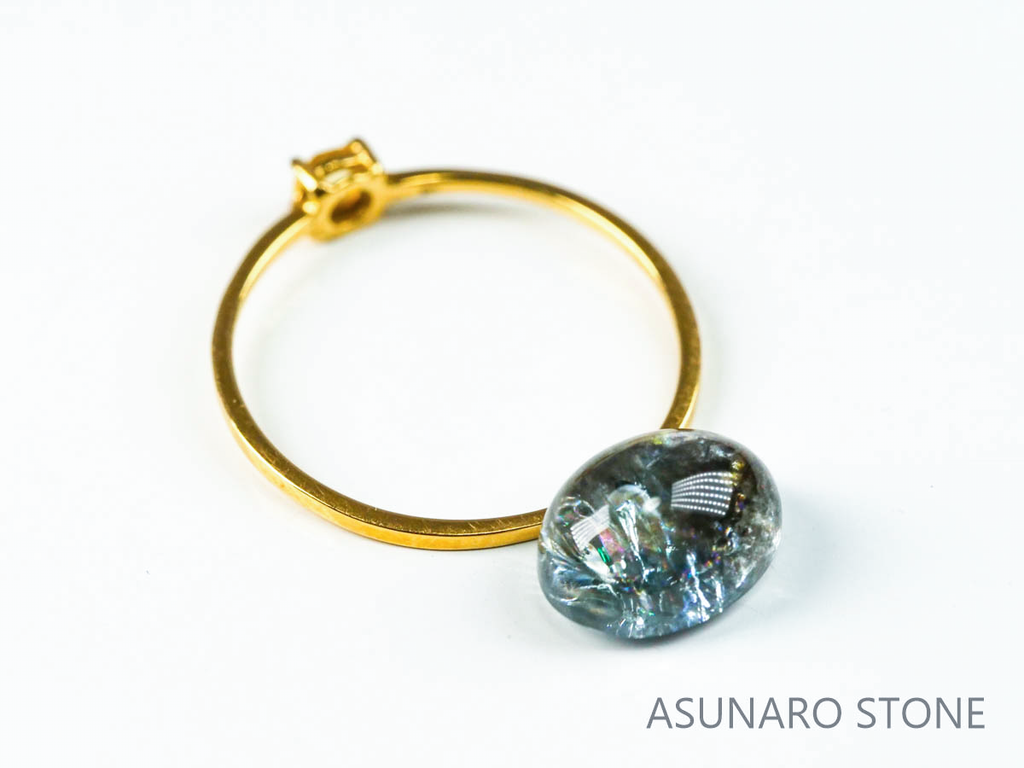 アクアマリンサンストーン  カボション　ブラジル産　　2.72ct【221202-1292】