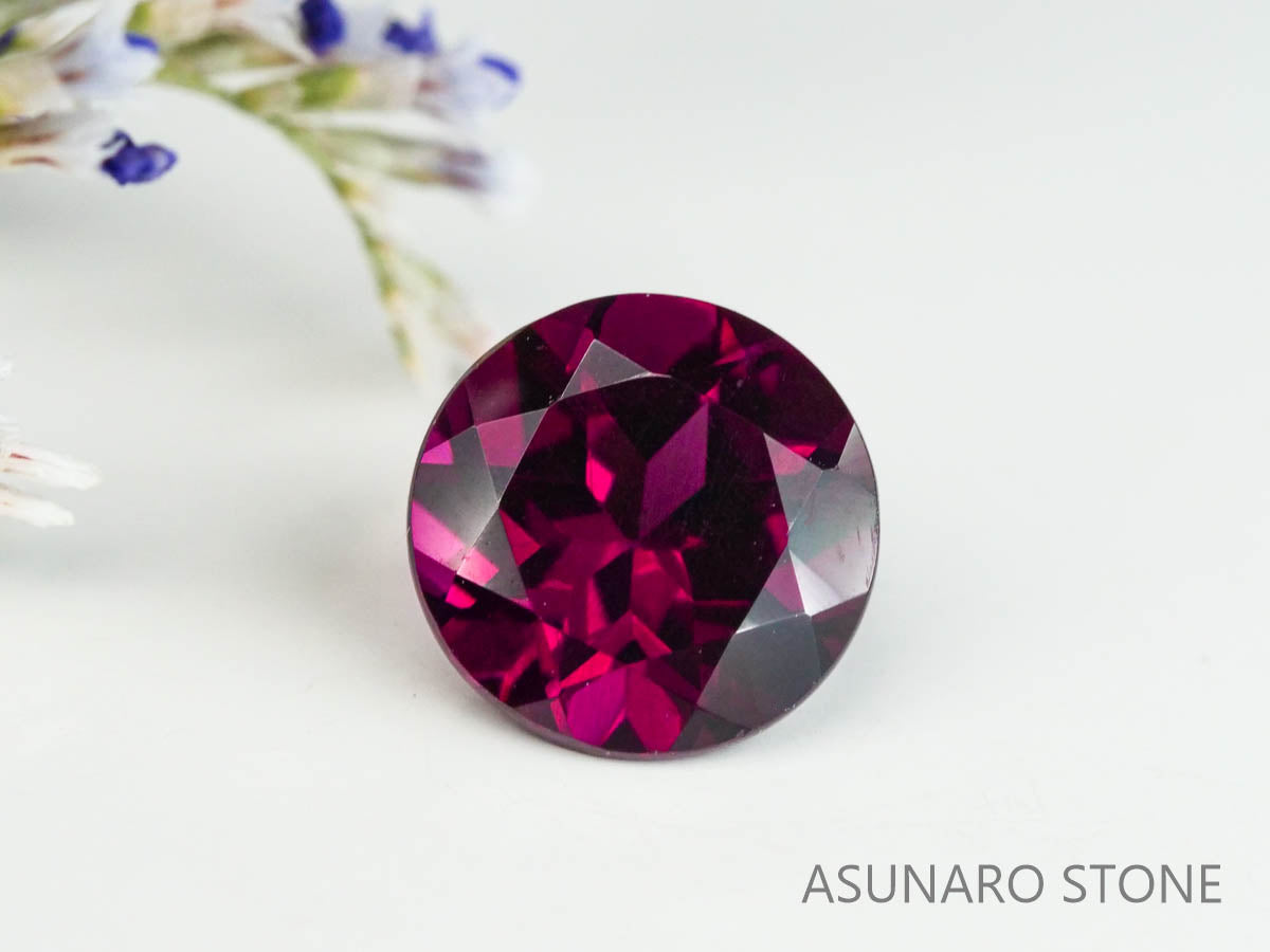 グレープガーネット ブラジル産  ラウンドカット　 1.72ct【221206-1294】