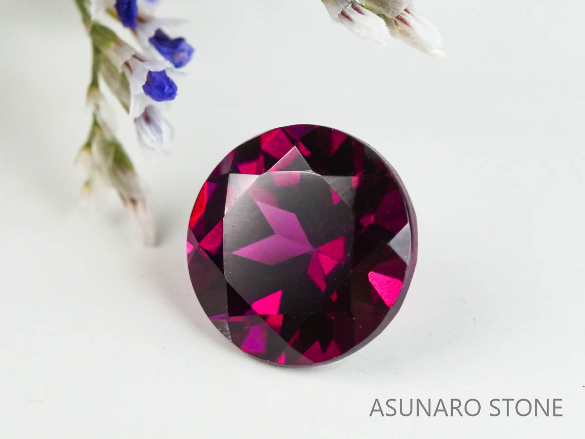 グレープガーネット ブラジル産  ラウンドカット　 1.72ct【221206-1294】
