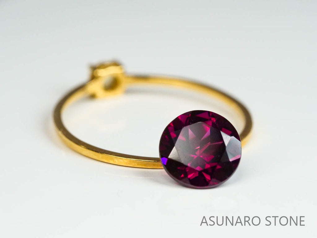 グレープガーネット ブラジル産  ラウンドカット　 1.72ct【221206-1294】