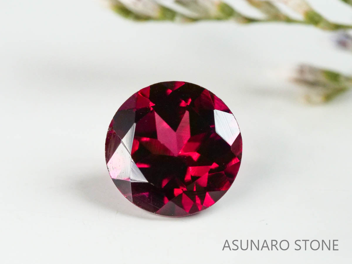 グレープガーネット ブラジル産  ラウンドカット　 1.11ct【221206-1295】