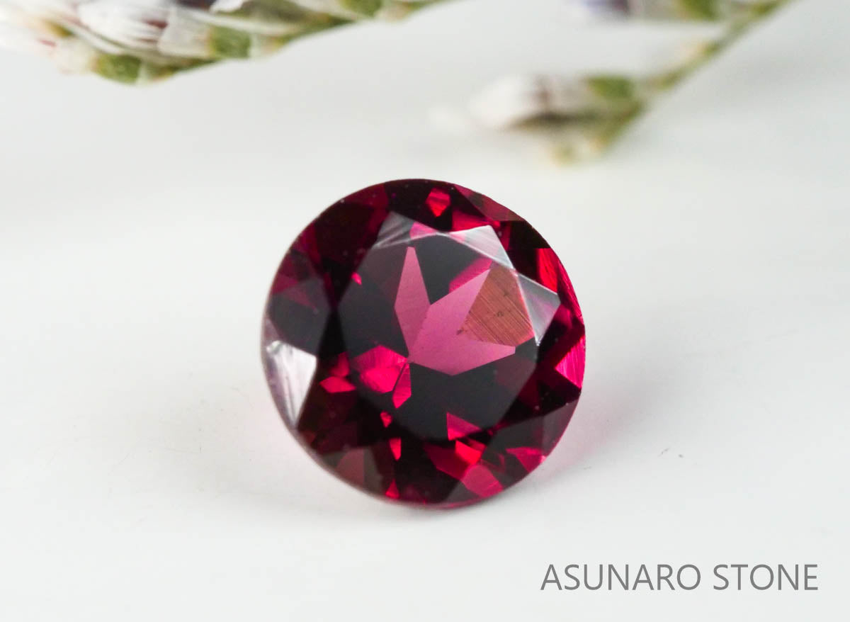 グレープガーネット ブラジル産  ラウンドカット　 1.11ct【221206-1295】