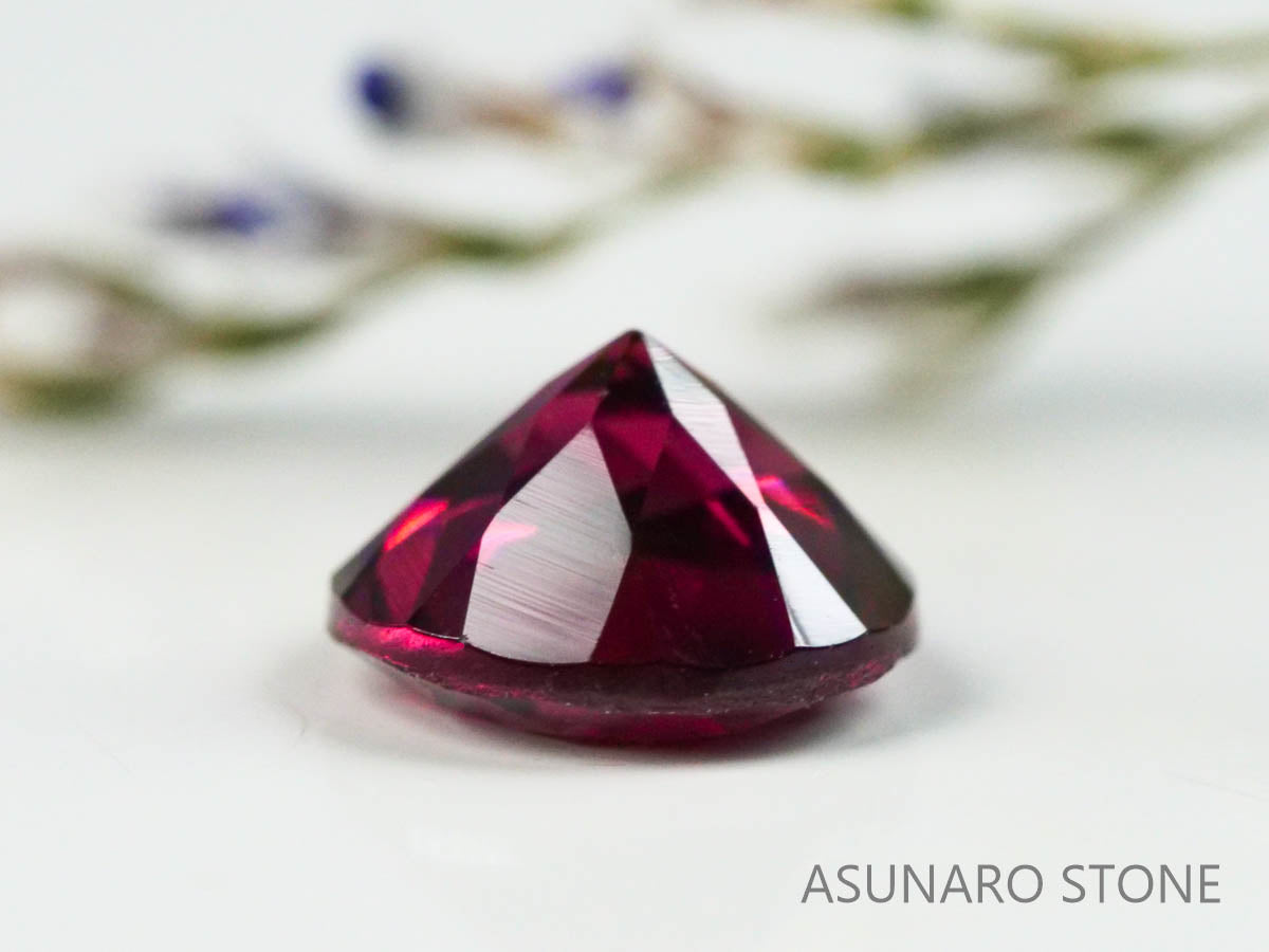 グレープガーネット ブラジル産  ラウンドカット　 1.11ct【221206-1295】