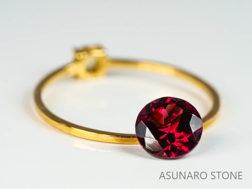 グレープガーネット ブラジル産  ラウンドカット　 1.11ct【221206-1295】