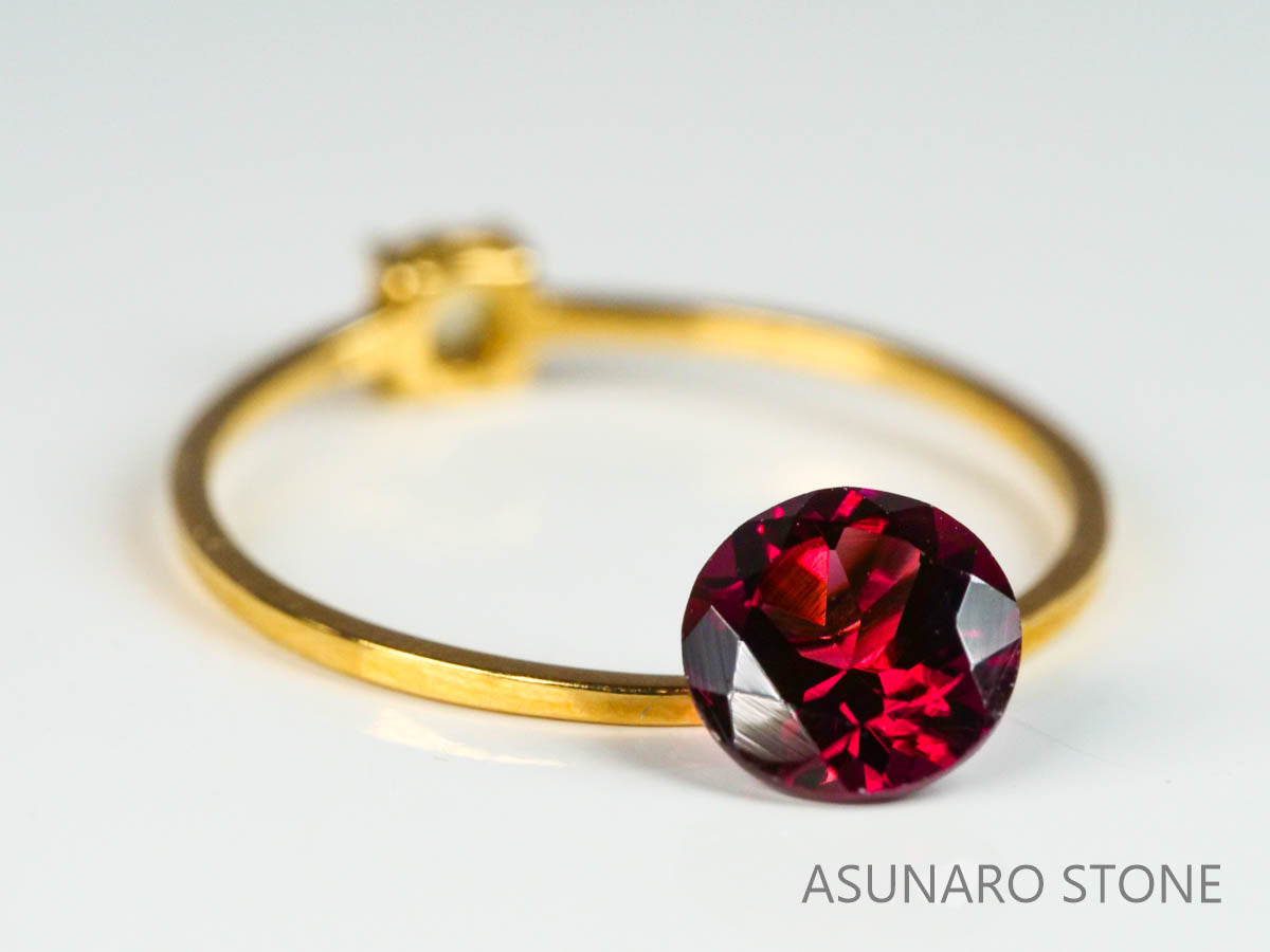 グレープガーネット ブラジル産  ラウンドカット　 1.11ct【221206-1295】