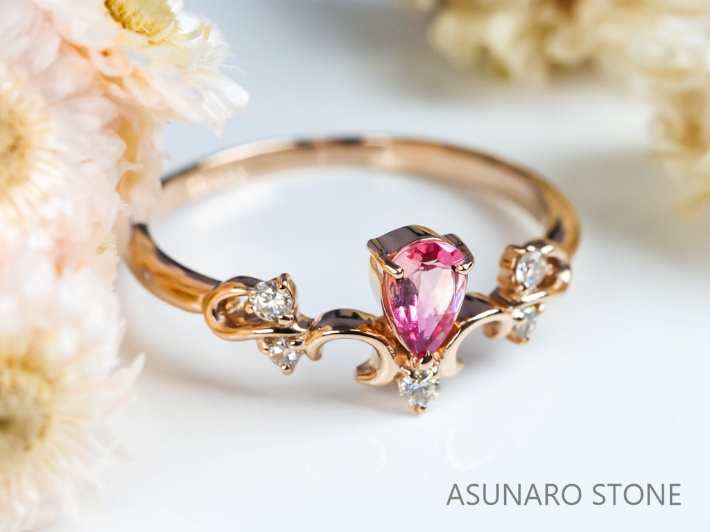 【お仕立て用】空枠番号：547G リング枠【オーダージュエリー用】