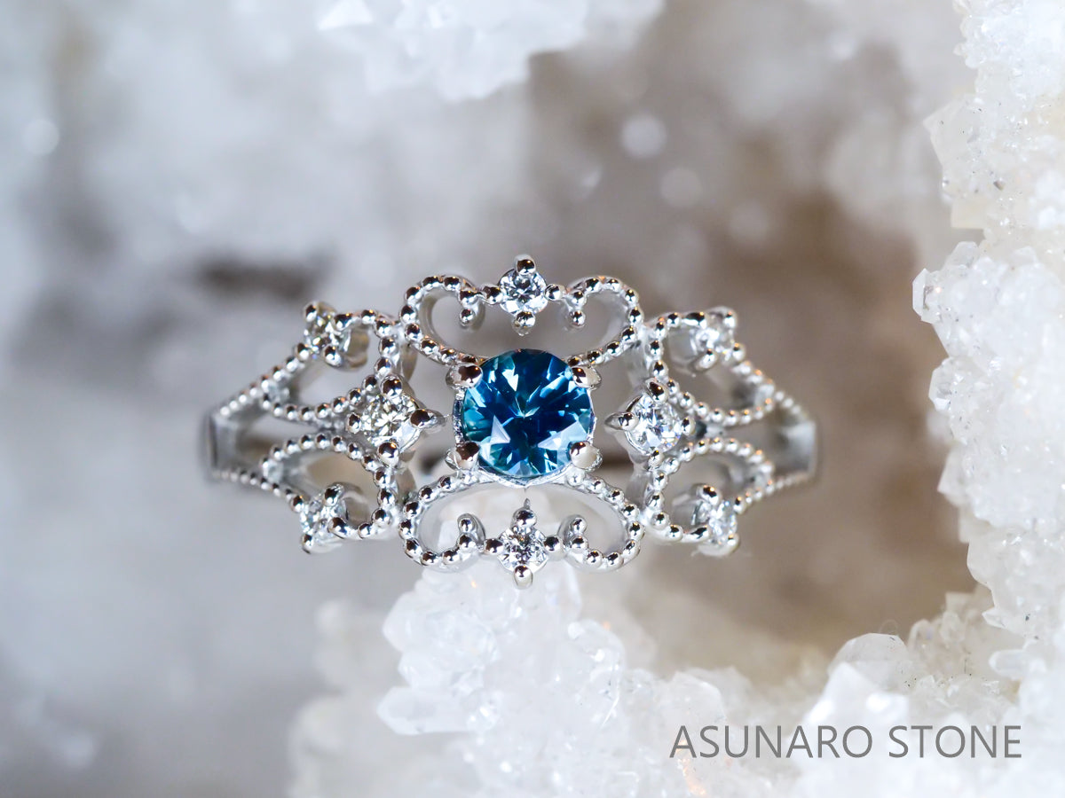 【お仕立て用】空枠番号：440G　リング枠　ティアラ【オーダージュエリー用】