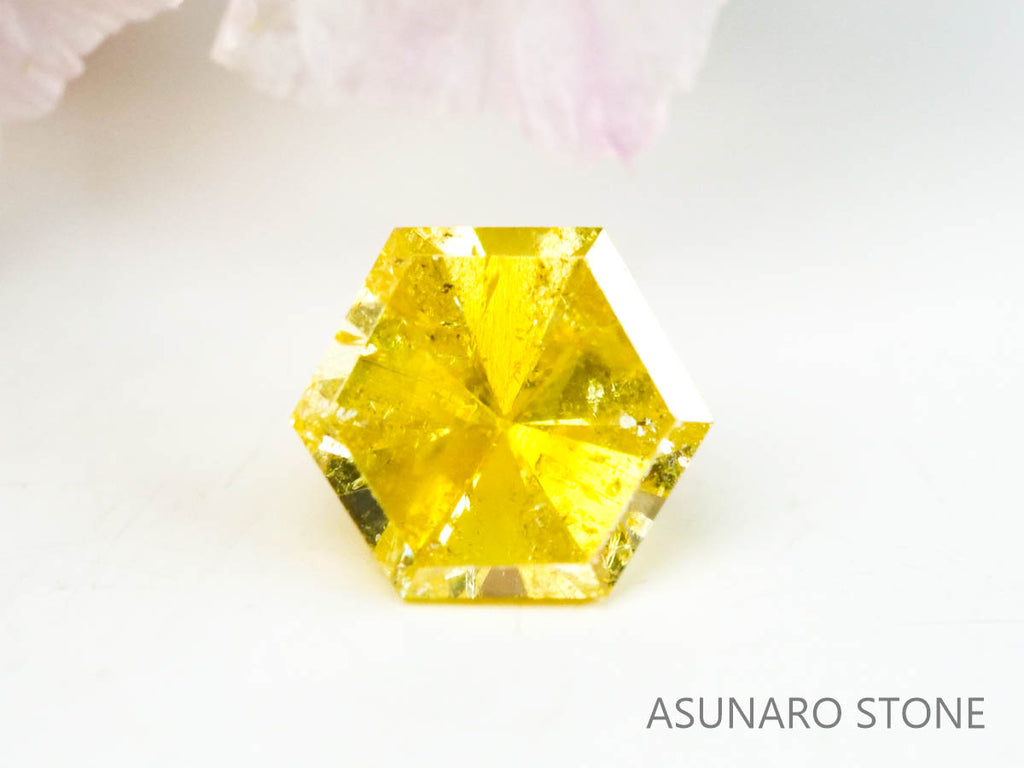 イエローダイヤモンド 　ヘキサゴンカット　0.14ct【230125-1330】