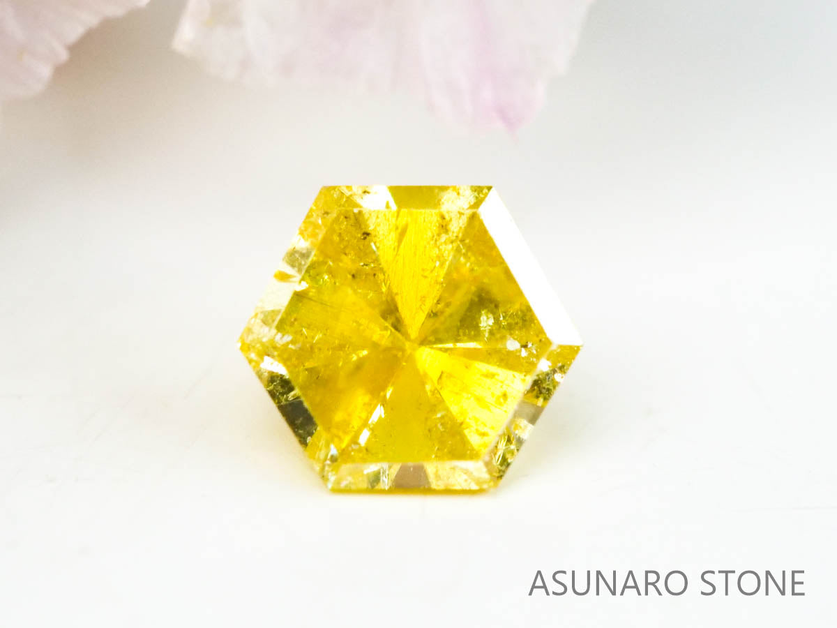 イエローダイヤモンド 　ヘキサゴンカット　0.14ct【230125-1330】
