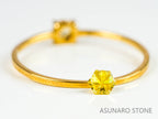 イエローダイヤモンド 　ヘキサゴンカット　0.14ct【230125-1330】