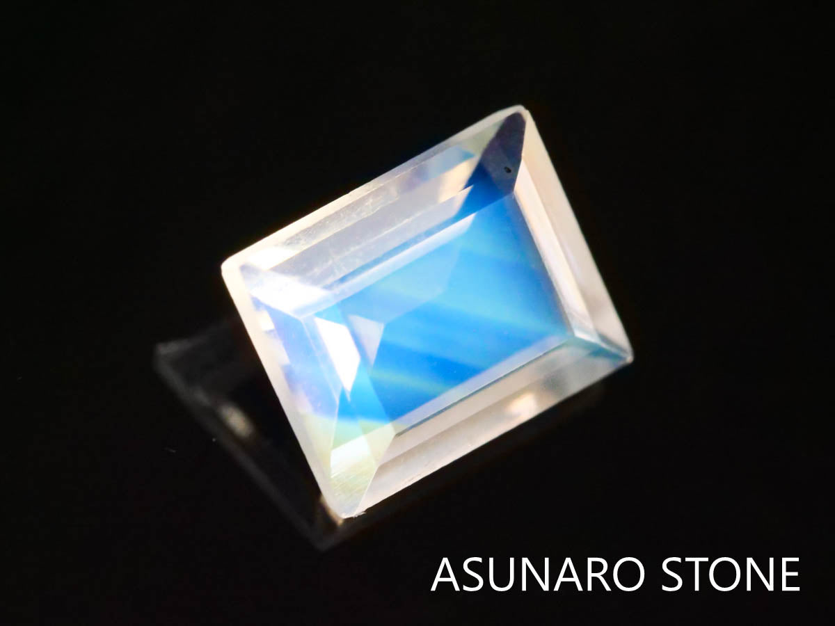 アンデシンラブラドライト  スクエアカット　インド産　　0.35ct【230125-1351】