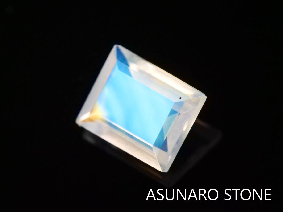 アンデシンラブラドライト  スクエアカット　インド産　　0.35ct【230125-1351】