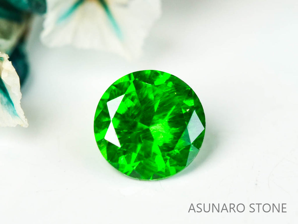 デマントイドガーネット ラウンドカット　ロシア産  0.18ct【221203-1364】