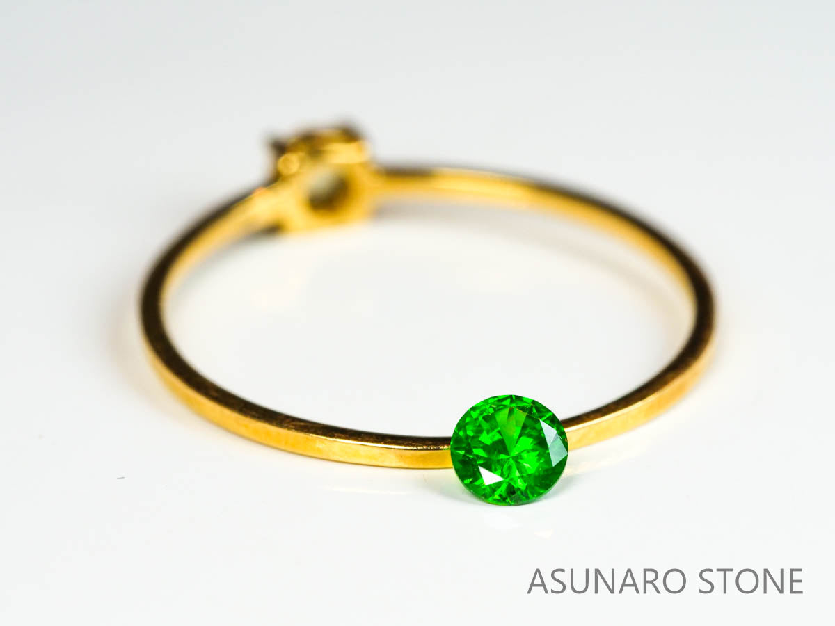 デマントイドガーネット ラウンドカット　ロシア産  0.18ct【221203-1364】