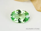 UVミントガーネット　タンザニア産　オーバルカット　0.46ct　【220301-1373】