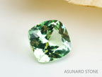 UVミントガーネット　タンザニア産　クッションカット　0.39ct　【220301-1376】