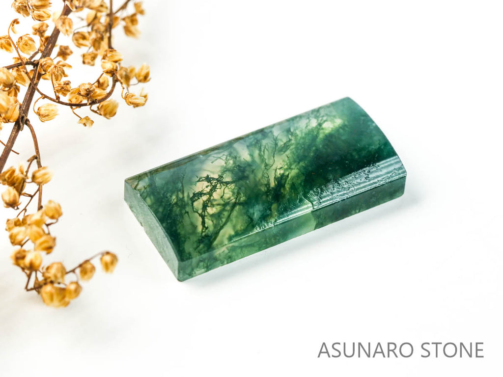 モスアゲート　ブラジル産 　8.14ct　【230210-1439】