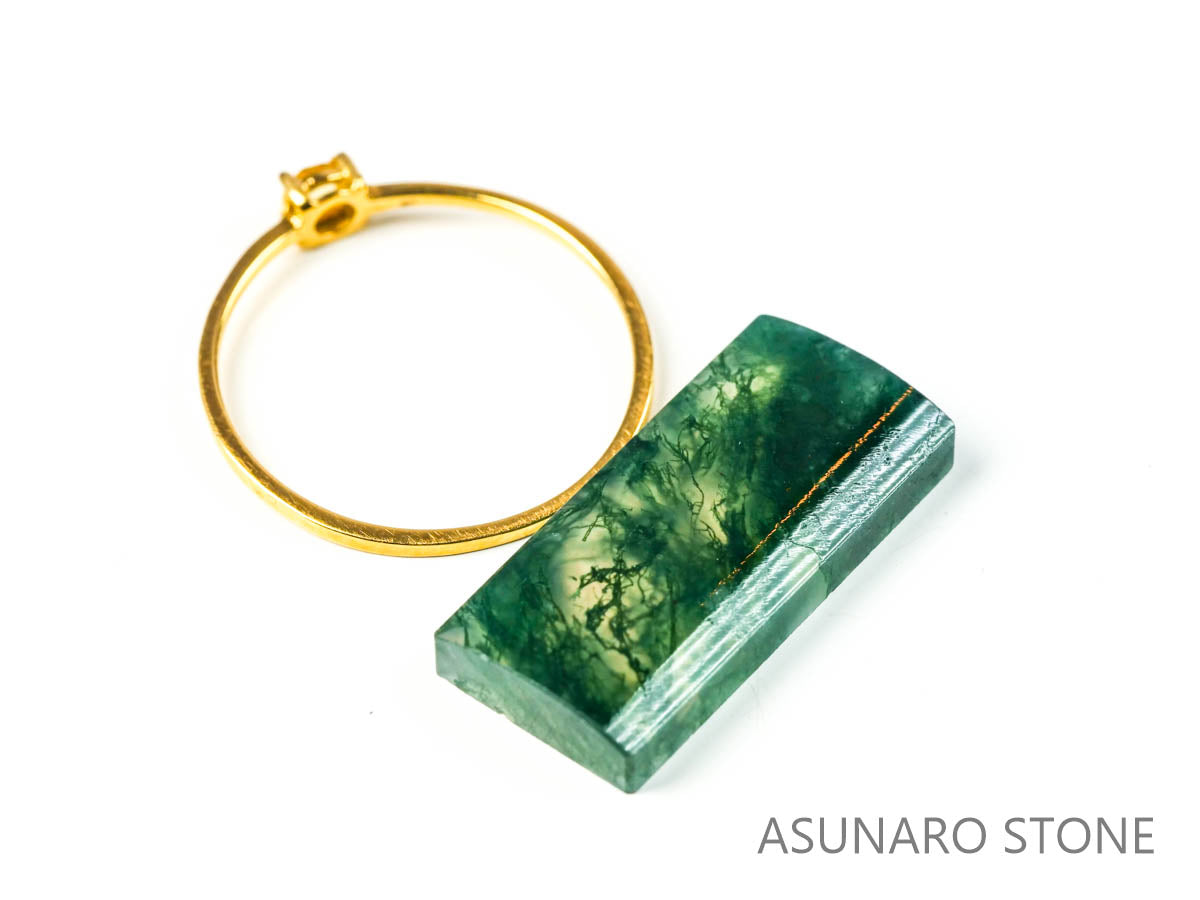 モスアゲート　ブラジル産 　8.14ct　【230210-1439】