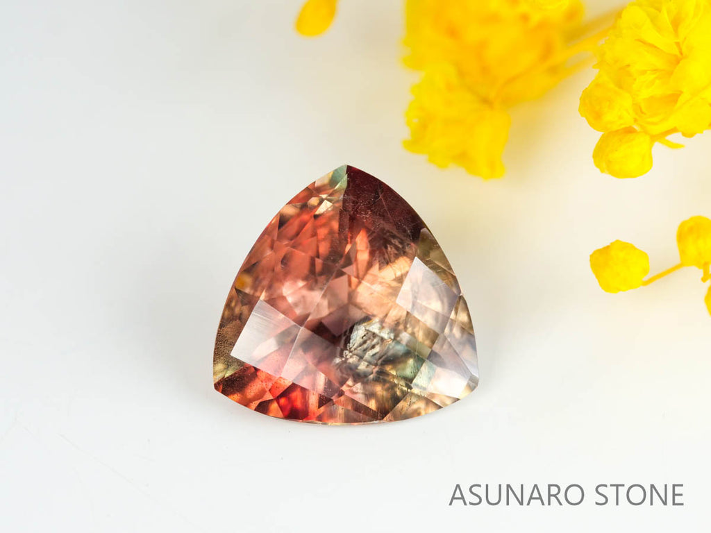 オレゴンサンストーン　トリリアントカット　アメリカ産 　2.91ct【230210-1441】