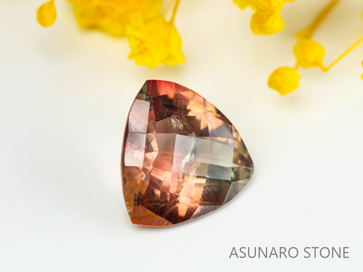 オレゴンサンストーン　トリリアントカット　アメリカ産 　2.91ct【230210-1441】