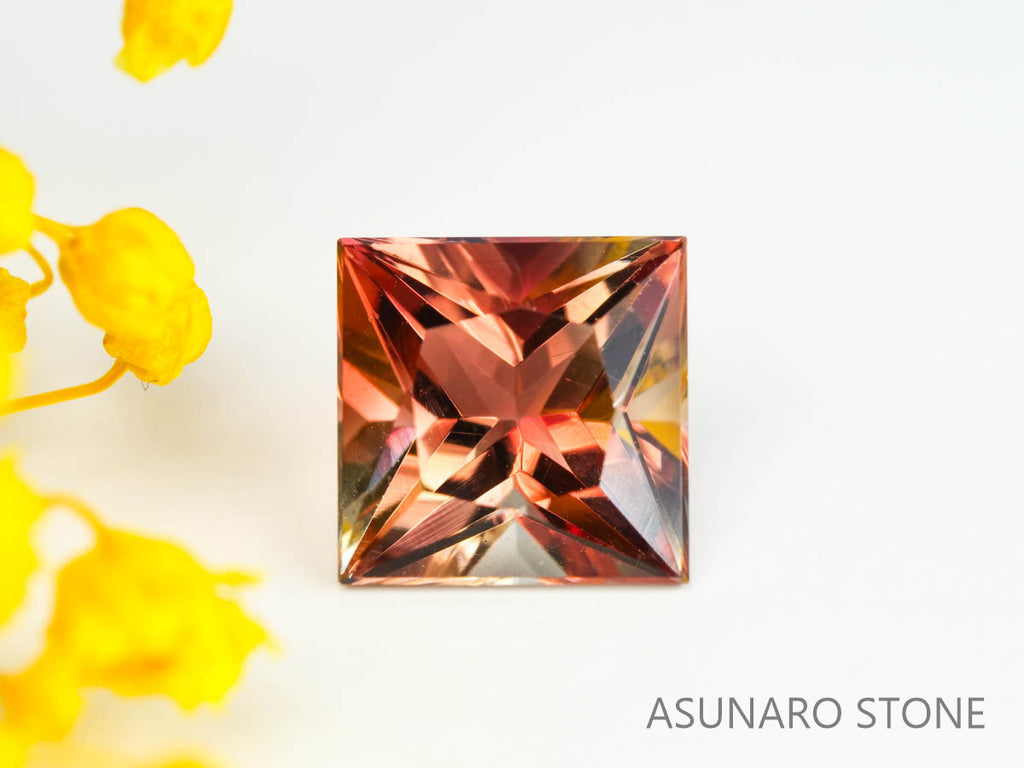 オレゴンサンストーン　プリンセスカット　アメリカ産 　1.50ct【230210-1443】