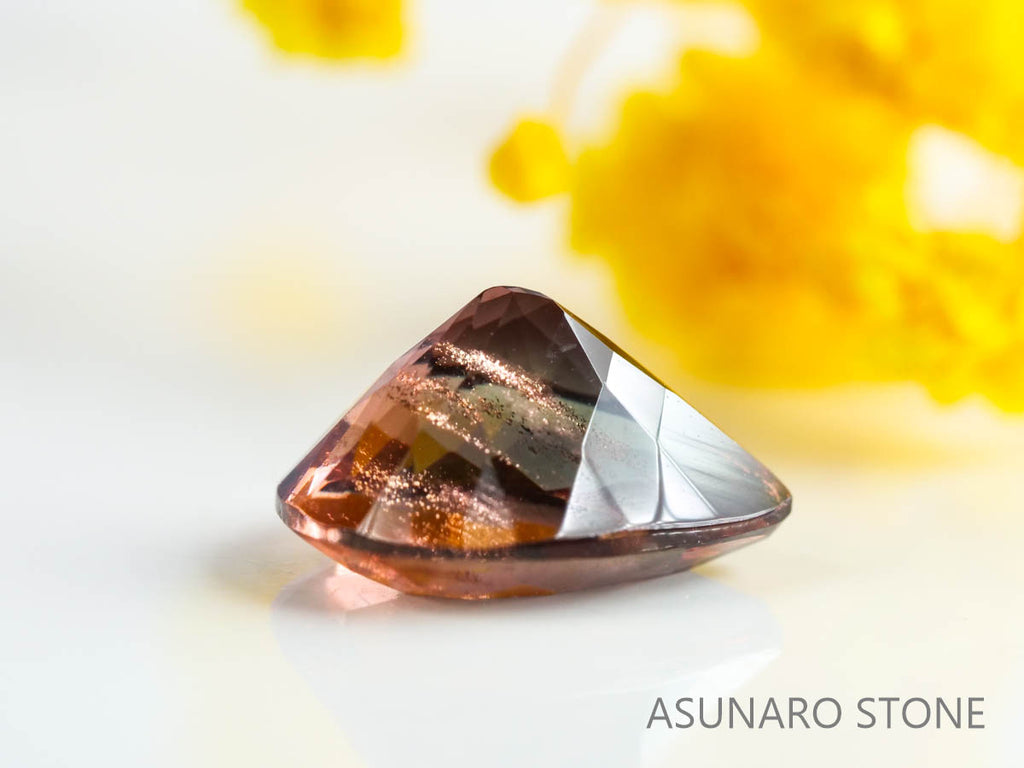 オレゴンサンストーン　ペアシェイプ　アメリカ産 　1.54ct【230210-1445】