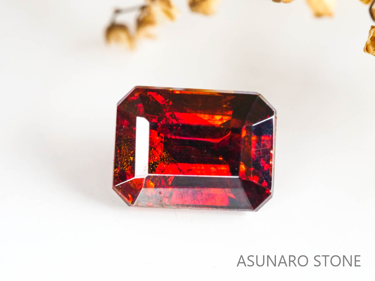 スファレライト　エメラルドカット　スペイン産 　1.33ct【230210-1451】