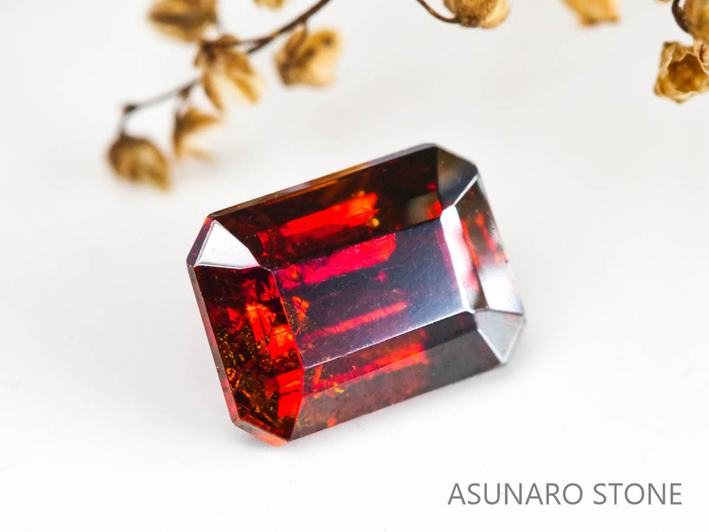 スファレライト　エメラルドカット　スペイン産 　1.33ct【230210-1451】