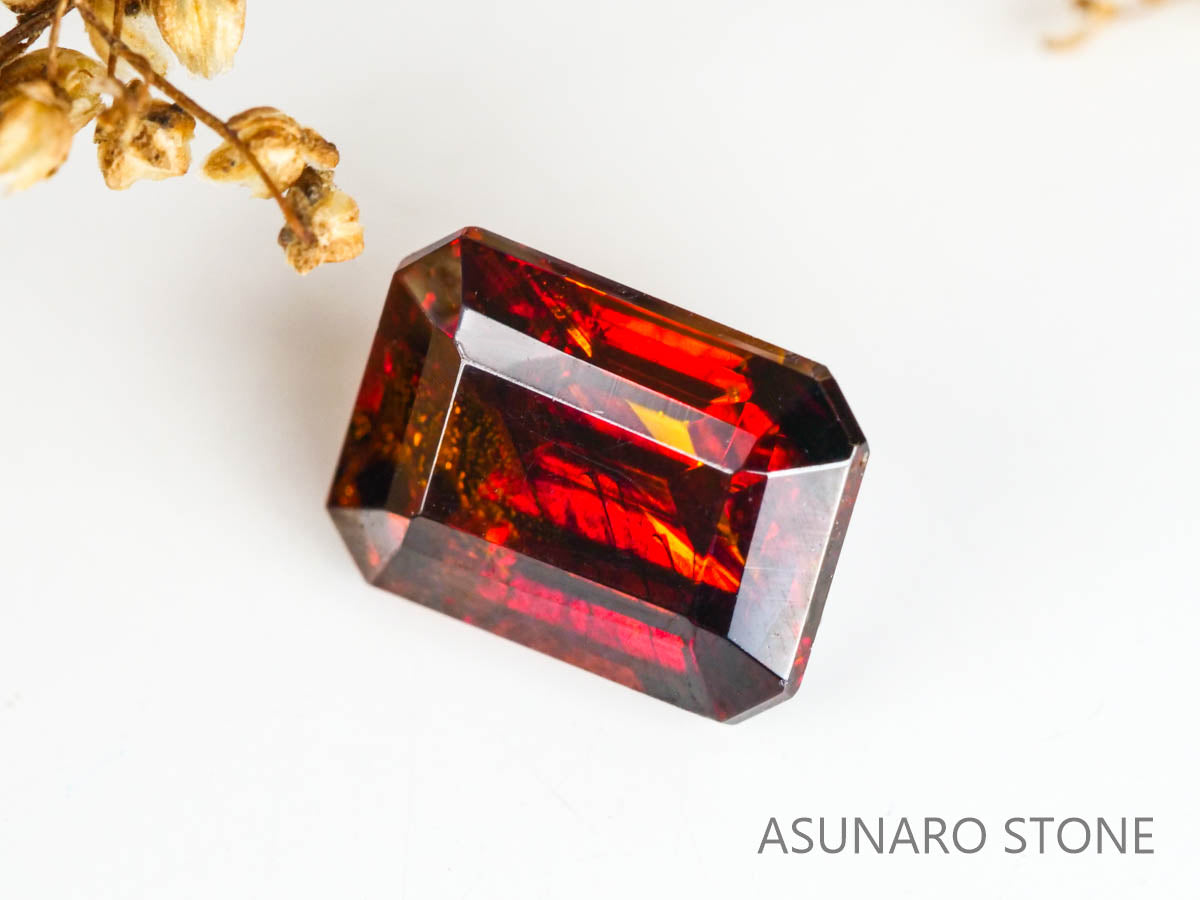 スファレライト　エメラルドカット　スペイン産 　1.33ct【230210-1451】