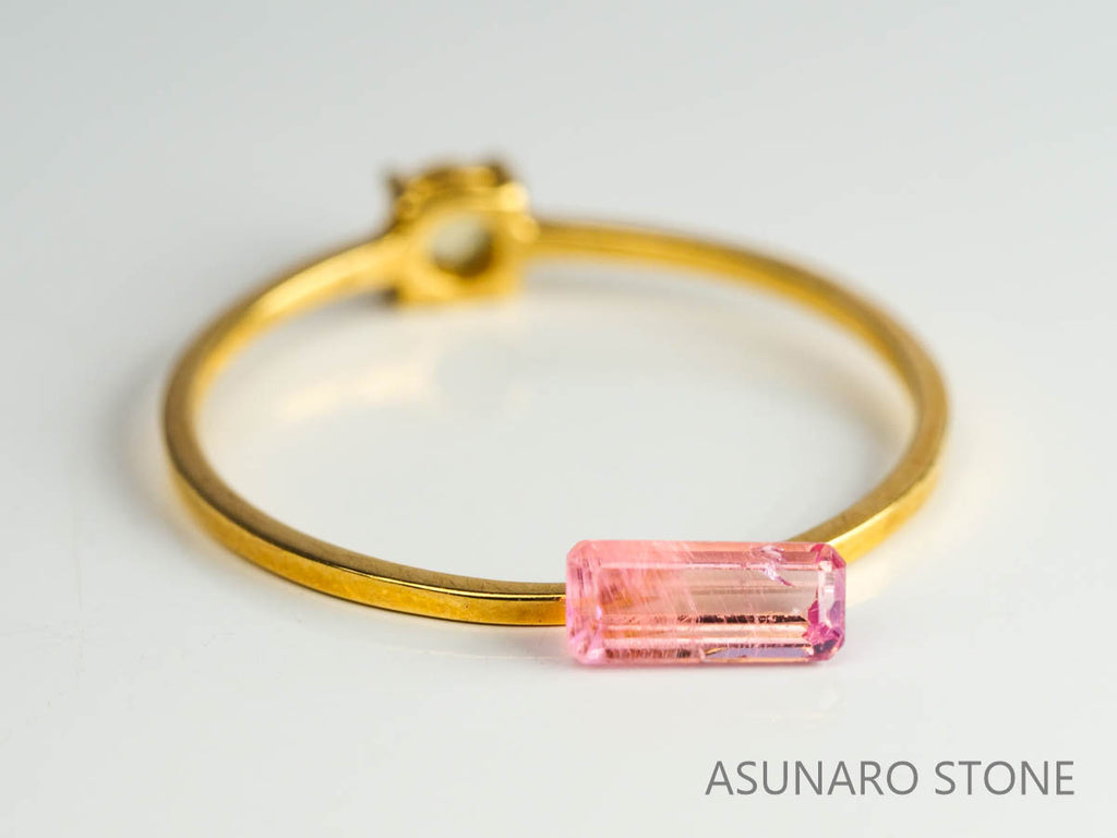 ペツォッタイト　エメラルドカット　マダガスカル産 　0.35ct【230210-1453】