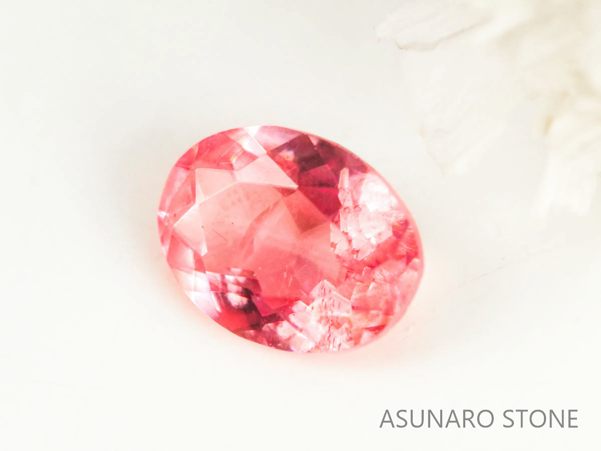 ロードクロサイト オーバルカット　アメリカ・スイートホーム産　0.56ct　【230217-1462】