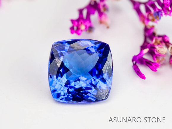 タンザナイト クッションカット タンザニア産 1.64ct【230217 タンザナイト クッションカット タンザニア産 1.64ct【230217