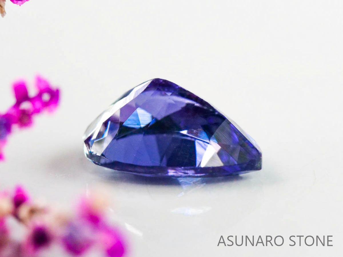 タンザナイト　ペアシェイプ　タンザニア産　　1.18ct【230217-1469】