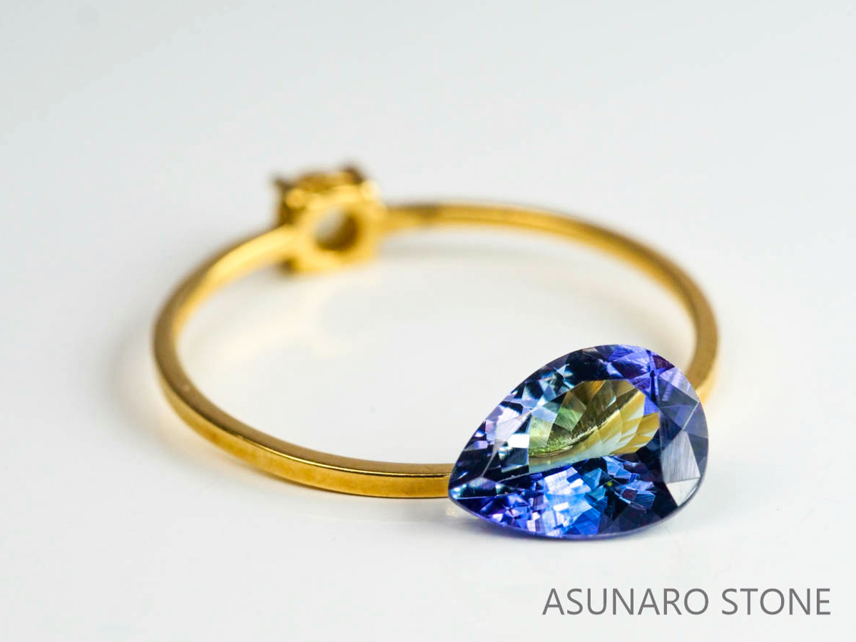 タンザナイト　ペアシェイプ　タンザニア産　　1.18ct【230217-1469】