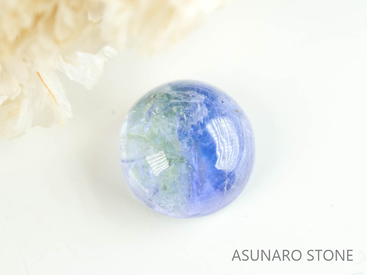 バイカラーゾイサイト（タンザナイト）  カボション　タンザニア産　　1.73ct【230215-1492】