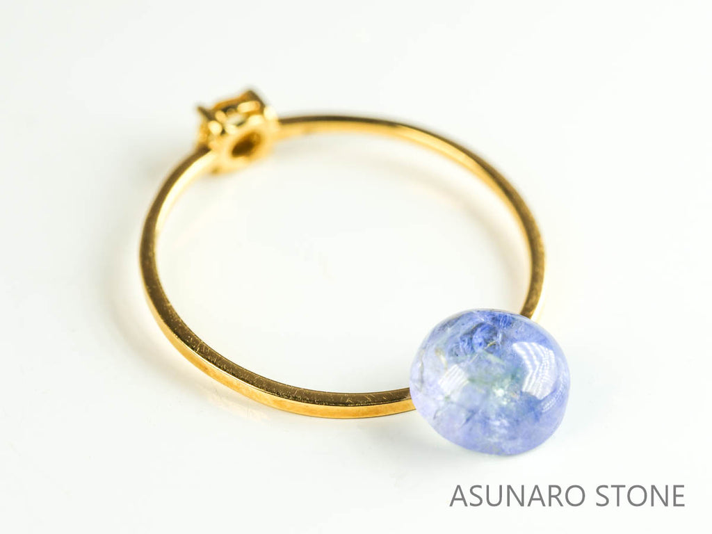 バイカラーゾイサイト（タンザナイト）  カボション　タンザニア産　　1.73ct【230215-1492】