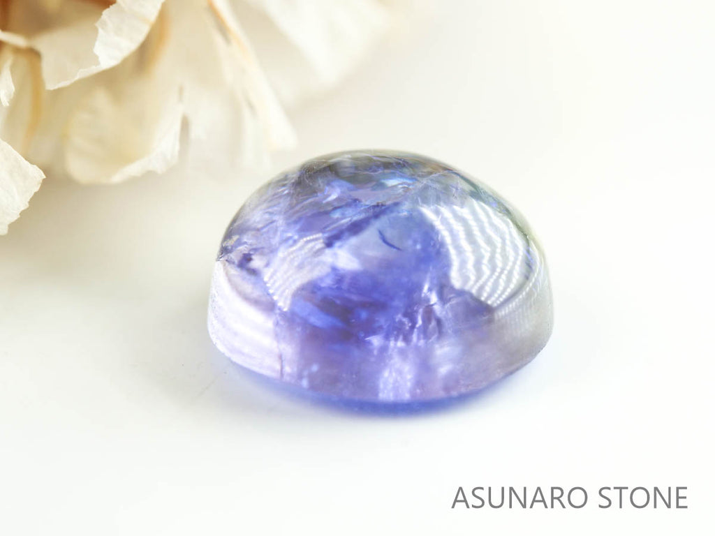 バイカラーゾイサイト（タンザナイト）  カボション　タンザニア産　　1.25ct【230215-1493】