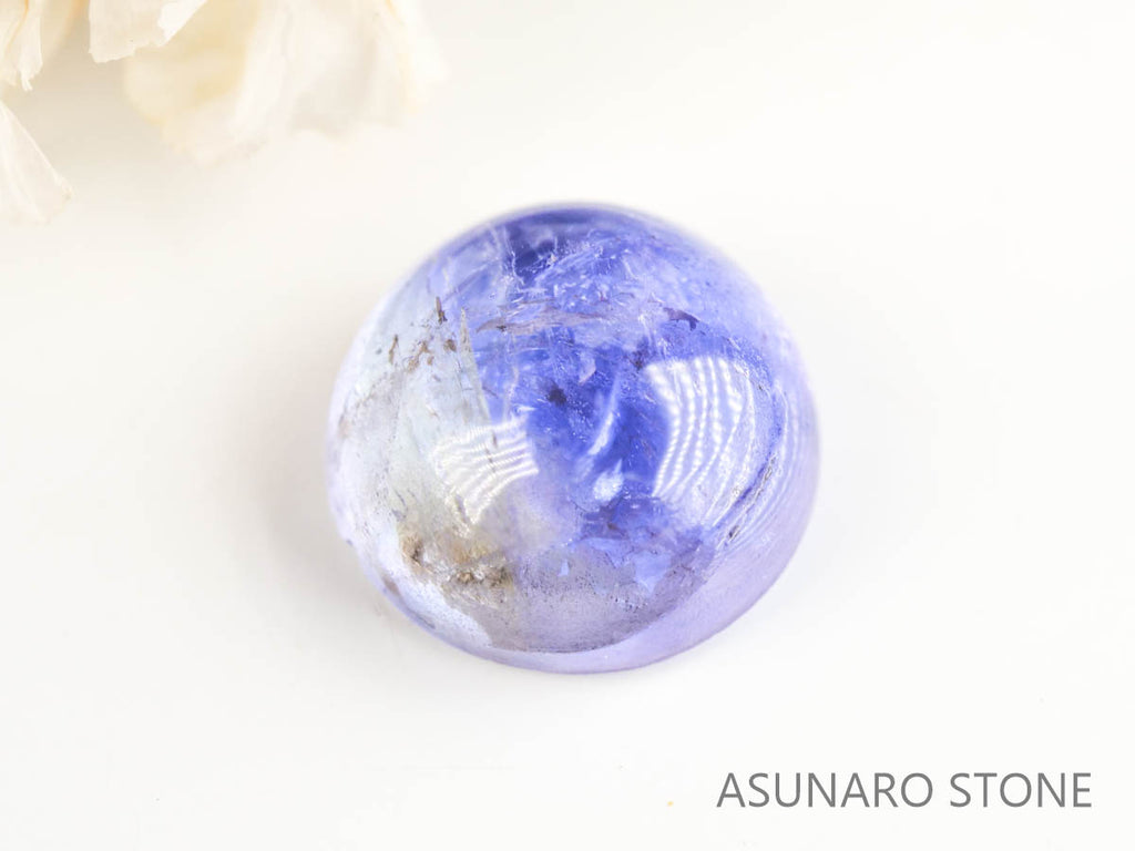 バイカラーゾイサイト（タンザナイト）  カボション　タンザニア産　　1.25ct【230215-1493】