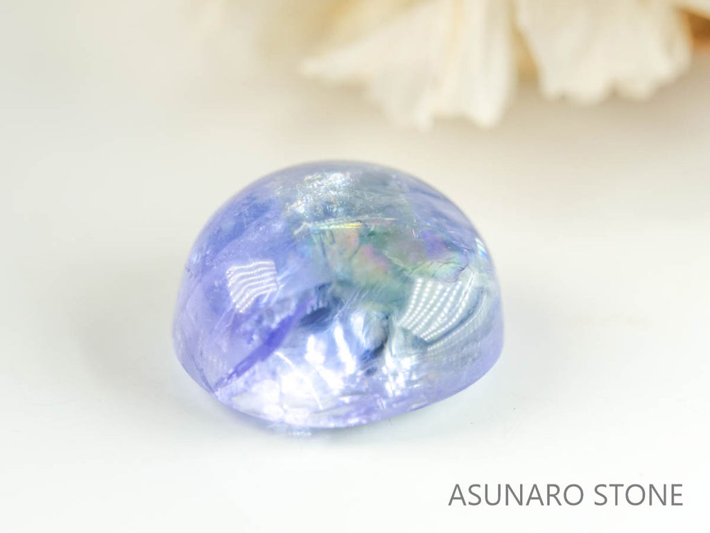 バイカラーゾイサイト（タンザナイト）  カボション　タンザニア産　　1.30ct【230215-1494】