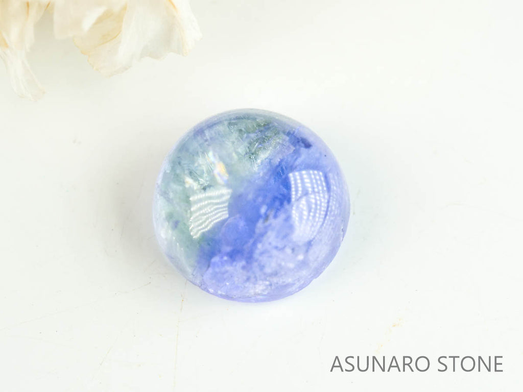 バイカラーゾイサイト（タンザナイト）  カボション　タンザニア産　　1.19ct【230215-1495】