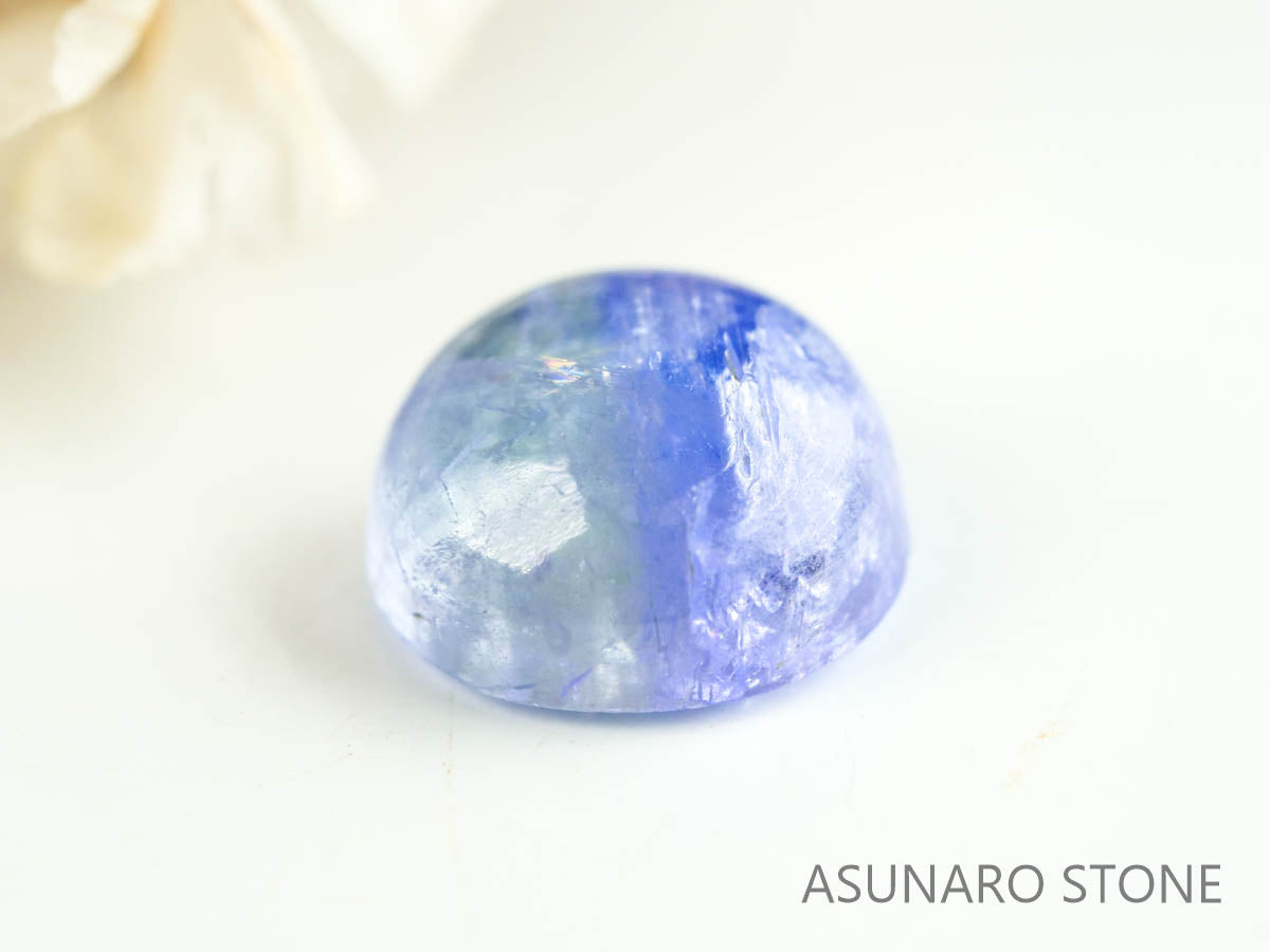 バイカラーゾイサイト（タンザナイト）  カボション　タンザニア産　　1.19ct【230215-1495】