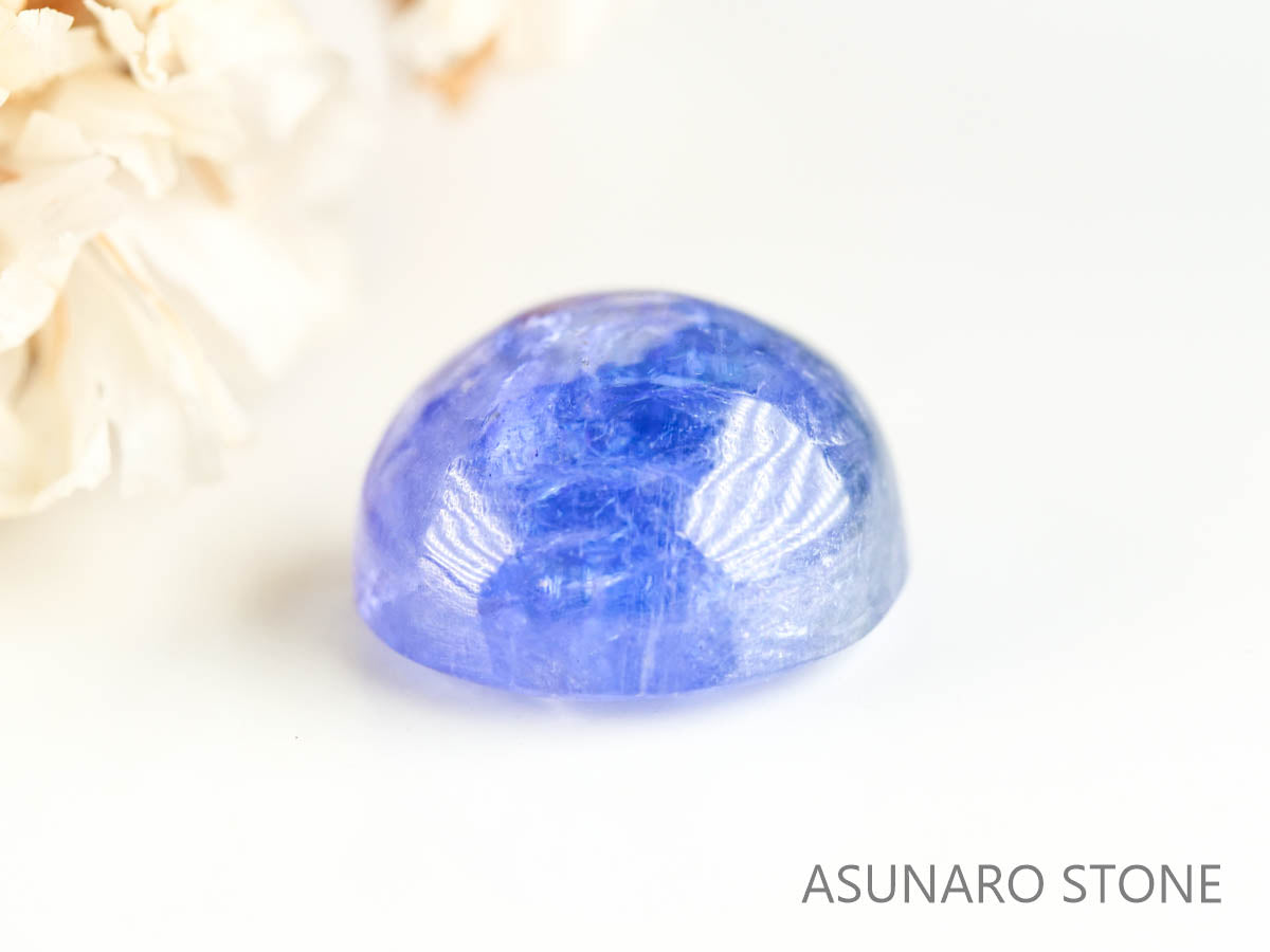 バイカラーゾイサイト（タンザナイト）  カボション　タンザニア産　　2.74ct【230215-1496】