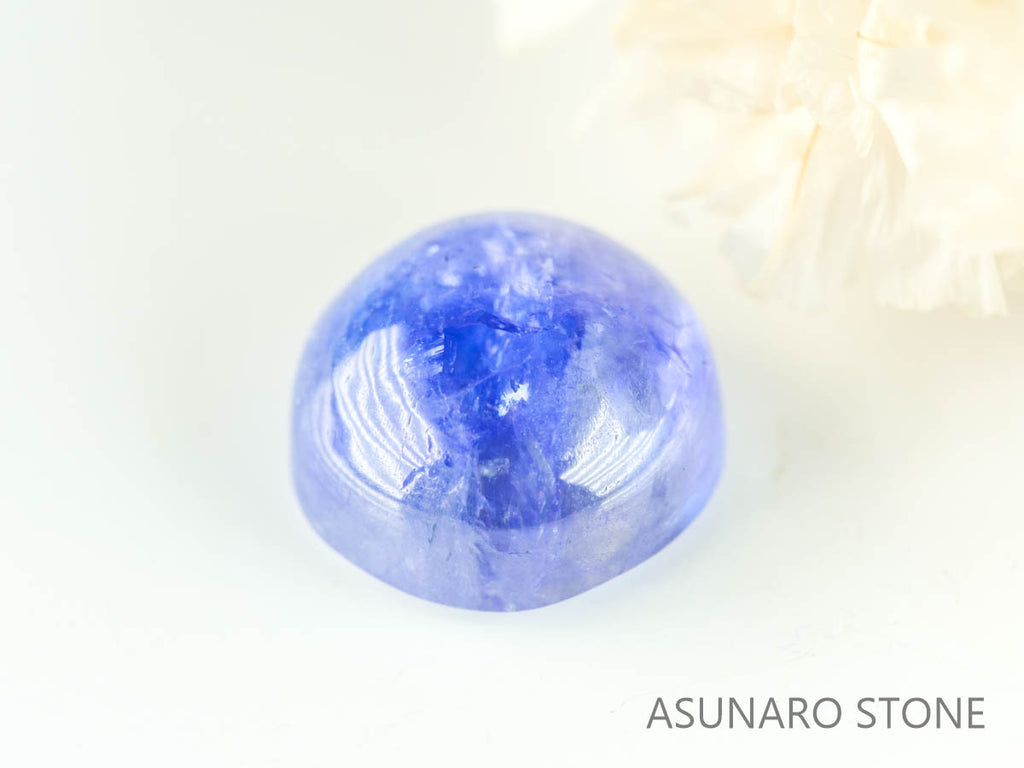 バイカラーゾイサイト（タンザナイト）  カボション　タンザニア産　　2.74ct【230215-1496】