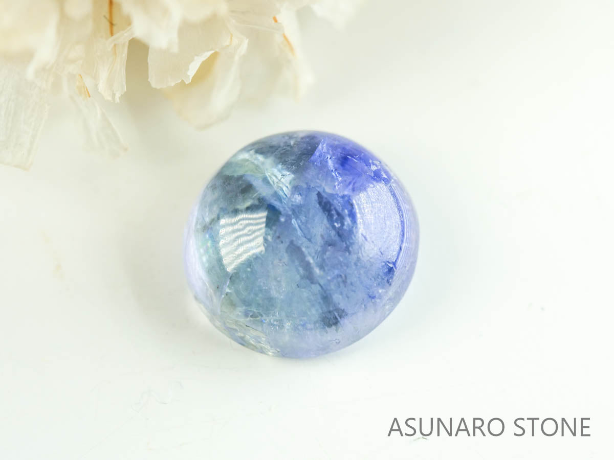 バイカラーゾイサイト（タンザナイト）  カボション　タンザニア産　　1.03ct【230215-1497】